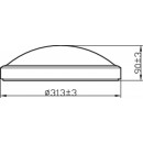 Philips Doris CL257 LED Badezimmerleuchte Deckenleuchte 1x17W | 1700L | 4000K | IP44 - Schutz EyeComfort, chrom