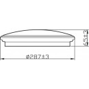 Philips Spray CL260 LED Badezimmerleuchte Deckenleuchte 1x12W | 1200L | 2700K | IP44 - Schutz EyeComfort, silber