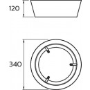 Philips Dawn CL258 LED Deckenleuchte 1x14W | 1100L | 3000K - EyeComfort Schutz, schwarz