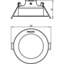 Philips Diamond Cut DL251 LED Spotleuchte 1x3,5W | 300L | 2700K - Schutz EyeComfort weiß