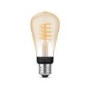Philips Hue 8719514301467 LED Filament ST64 1x7w | E27 | 550lm | 2200-4500k - dimmbar, Bluetooth, White Ambiance