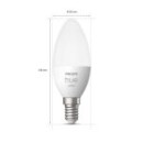 Philips Hue 8719514320628 LED Lampe Set 2x55w | E14 | 470lm | 2700k - 2 Stück, bluetooth, weiß
