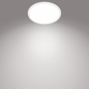 Philips 8719514327221 LED-Deckenleuchte Super Slim 1x15w | 1500lm | 4000k | IP44 - weiß