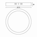 Philips 8719514328693 LED Deckenleuchte Magneos Slim 1x12w | 1150lm | 2700k - schwarz