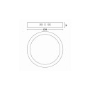 Philips 8719514328778 LED-Deckenleuchte Magneos Slim 1x20w | 1900lm | 2700k - schwarz
