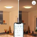 WiZ Dimmable 8719514338050 LED Deckenleuchte Adria 1x17w | 1600lm | 2700k - dimmbar, weiß