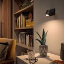 Philips Hue 8719514338364 LED Wandleuchte Runner 1x5w | Gu10 | 350lm | 2200-6500K - Bluetooth, dimmbar, White Ambiance, schwarz