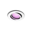 Philips Hue 8719514338647 LED Einbauspot Centura 1x5,7w | Gu10 | 350lm | 2200-6500K | RGB - dimmbar, Bluetooth, White and color Ambiance, weiß