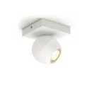 Philips Hue 8719514339187 LED Wand- oder Deckenleuchte Buckram 1x5w | Gu10 | 350lm | 2200-6500k - dimmbar, Bluetooth, White Ambiance, weiß