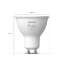 Philips Hue 8719514340060 LED Lampe 1x5,2W | Gu10 | 400lm | 2700k - Bluetooth, weiß, weiß