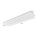 Philips Hue 8719514355057 LED-Panel Surimu 1x60w | 4200lm | 2200-6500K | RGB - White and color Ambiance, dimmbar, Bluetooth, weiß