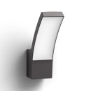 Philips 8719514417670 LED Außen Wandleuchte Splay 1x12w | 1100lm | 2700k | IP44 - Anthrazit