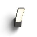 Philips 8719514417670 LED Außen Wandleuchte Splay 1x12w | 1100lm | 2700k | IP44 - Anthrazit