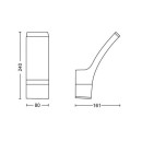 Philips 8719514417670 LED Außen Wandleuchte Splay 1x12w | 1100lm | 2700k | IP44 - Anthrazit