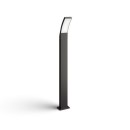 Philips 8719514417816 LED Sockelleuchte Splay 1x12w | 1200lm | 4000k | IP44 - Anthrazit