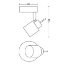 Philips 8719514465374 Deckeneinbaustrahler Meranti 1x35W | GU10 - schwarz