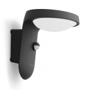 Philips 8719514476912 LED-Solarwandleuchte mit Bewegungssensor Tyla 1x1,2W | 255lm | 3000 K | IP44 - Anthrazit