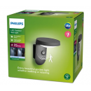 Philips 8719514476875 LED Wandleuchte mit Bewegungssensor Tyla 1x9W | 930lm | 4000 K | IP44 - Anthrazit