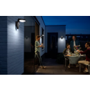 Philips 8719514476912 LED-Solarwandleuchte mit Bewegungssensor Tyla 1x1,2W | 255lm | 3000 K | IP44 - Anthrazit