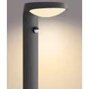 Philips 8719514476936 LED-Solar Gartenpfosten mit Bewegungssensor Tyla 1x1,2W | 255lm | 3000 K | IP44 - Anthrazit