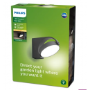 Philips 8719514477254 LED-Außenwandleuchte Mimosa 1x7W | 630lm | 2700K | IP44 - Anthrazit