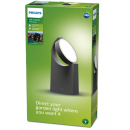 Philips 8719514477315 LED-Gartenpfosten Mimosa 1x7W | 680lm | 4000 K | IP44 - Anthrazit