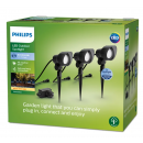 Philips 8719514477353 Gartenwandleuchte GardenLink 3x24W | 1800lm | 2700K | IP44 - 3er-Set, steckbar, schwarz