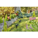 Philips 8719514477353 Gartenwandleuchte GardenLink 3x24W | 1800lm | 2700K | IP44 - 3er-Set, steckbar, schwarz