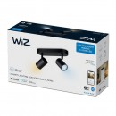WiZ Tunable White 8719514551831 LED Deckenstrahler Imageo 2x5 | Gu10 | 690lm | 2700-6500k - dimmbar, schwarz