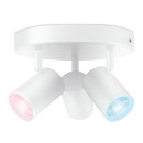 WiZ Colors 8719514554511 IMAGEO Deckeneinbaustrahler 3xGU10 | 3x5W | 345lm | 2200-6500K | RGB - weiß