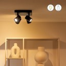 WiZ Colors 8719514554573 IMAGEO Deckeneinbaustrahler 4xGU10 | 4x5W | 345lm | 2200-6500K | RGB - schwarz