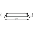 Philips 8720169231023 LED Einbauleuchte Meson | 23,5W integrierte LED-Quelle | 2400/1750 lm | 3000K