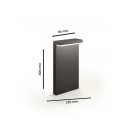 Philips 8720169257290 LED Wegeleuchte Bustan | 3,8W integrierte LED-Quelle | 800lm | 2700K