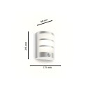 Philips 8720169263772 LED Außenwandleuchte Python | 3,8W integrierte LED-Quelle | 800lm | 2700K