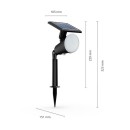 Philips 8720169269132 LED solar Erdspießleuchte Jivix | 1,4W integrierte LED-Quelle | 150lm | 2700K