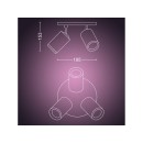 Philips HUE  8720169319516 LED Spot-Deckenleuchte Fugato  | 3x4,2W GU10 | 2000-6500K+RGBK