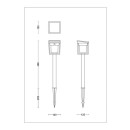 Philips 8720169362109 LED solar Erdspießleuchte Blaise  integrierte LED-Quelle