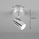 Trio 880400106 Wand- oder Spotleuchte Angelo 1x5w | Gu10 | IP44 - Chrome