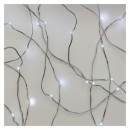 Emos D3AC07 Weihnachtskette Nano Kette 1,9m 20 LEDs | 1,28 W | 2xAA - Kaltweiß, Timer, Silber