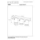 Lucide L099291516 Spot-Deckenleuchte NIGEL GU10 | 2200-3000K