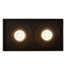 Lucide 22953/02/30 Deckenleuchte Tube 2x50W | GU10 - schwarz, einstellbar, dimmbar