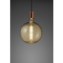 TRIO 907-879 LED Design Lampe Globe 1x8W | E27 | 560lm | 2700K - dimmbar, Bernstein