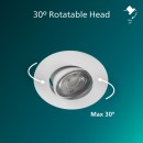 Philips 8721103038012 LED Einbauleuchte Cilantro | 5W integrierte LED-Quelle | 500lm | 2700K | weiß