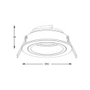 Zuma Line 003064-024580 Einbauleuchte CHUCK GU10