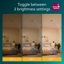 Philips 8721103037978 LED Einbauleuchte Cilantro | 5W integrierte LED-Quelle | 500lm | 2700K | schwarz