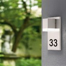 EGLO 93369 Pardee 1 LED Außenwandleuchten mit Hausnummer 1x2,5W (190lm)