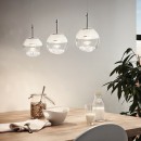 Eglo 93784 MONTEFIO LED 3X5W Hängeleuchte, Kristall