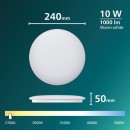 Philips 8721103068972 LED Deckenleuchte CL200 | 10W integrierte LED-Quelle | 1000lm | 2700K | weiß