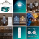 Philips 8721103096081 LED Ventilator mit Licht Atlas  | 35W integrierte LED-Quelle | 4500lm | 2700-6500K | Dimmer | Fernbedienung | chrom