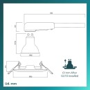 Philips 8721103036971 Set von Einbauleuchten Peridot GU10 | weiß